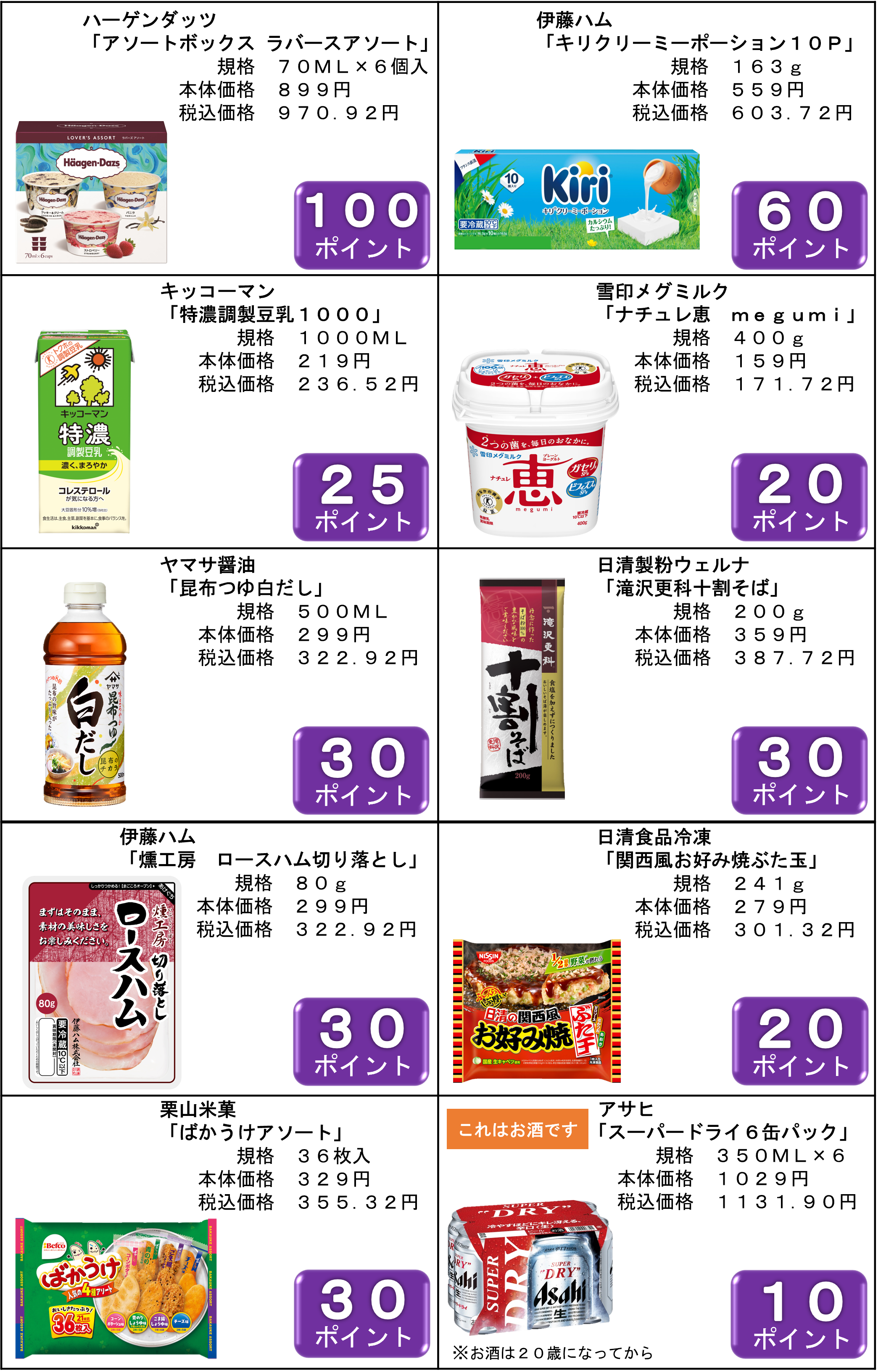 12月まいばすポイント商品のお知らせ│ニュース│まいばすけっと