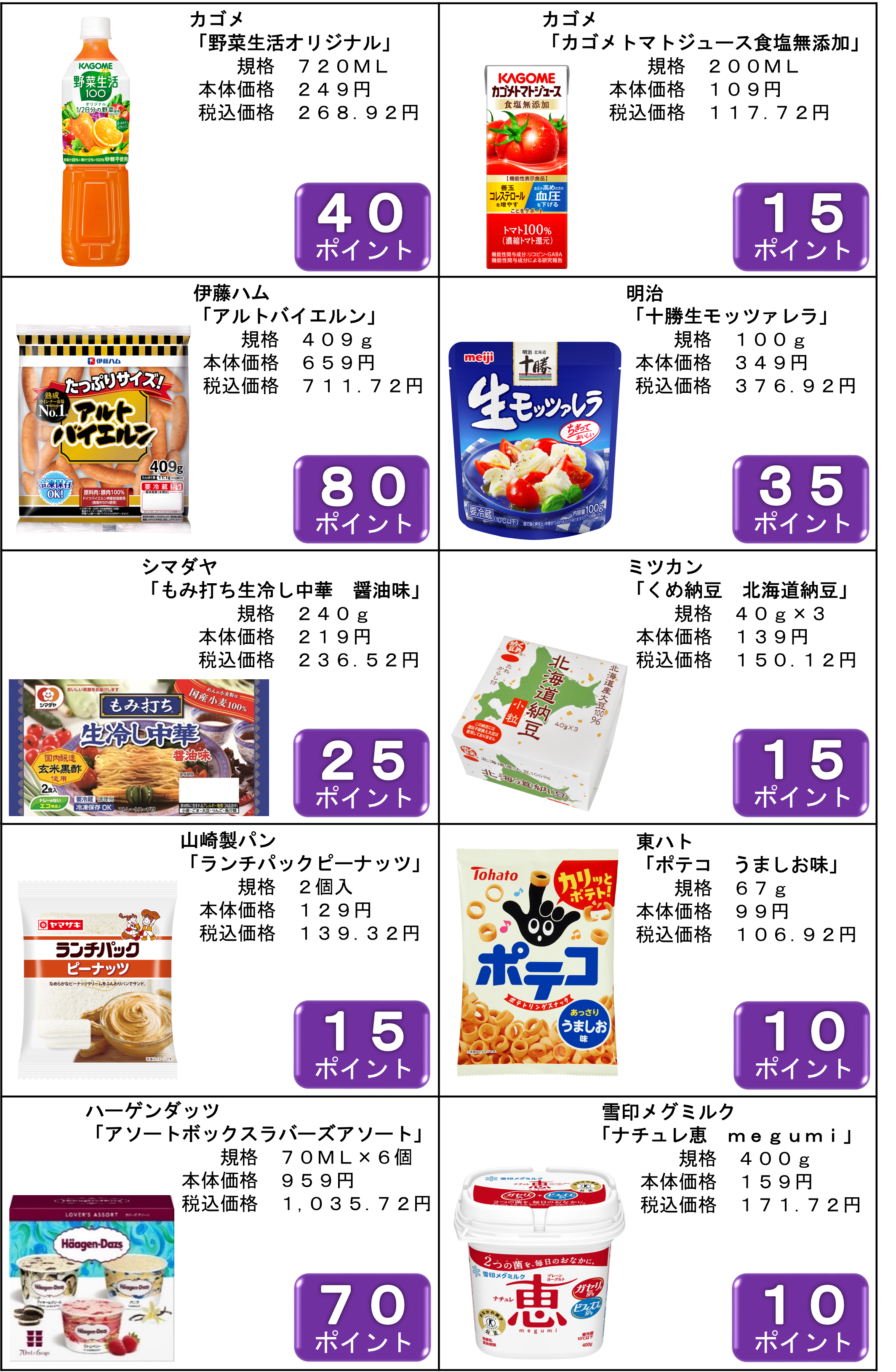 4月まいばすポイント商品のお知らせ│ニュース│まいばすけっと